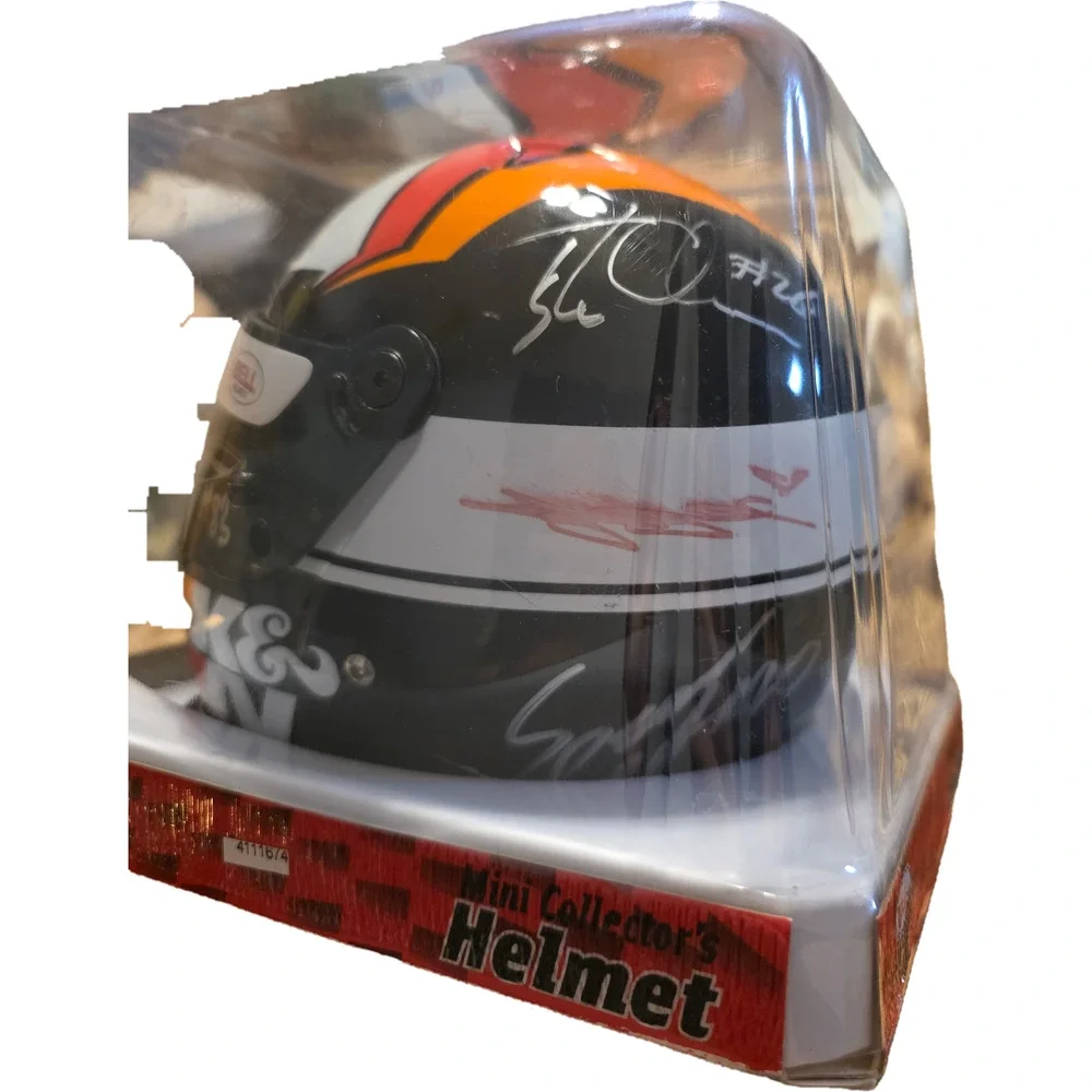 Bell Racing K&N Mini Collector's Helmet Signed 9 Autographs IndyCar
